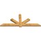 Ekena Millwork Kennewick Rough Sawn Timber Gable Bracket, Western Red Cedar, 96"W x 40"H x 4"D x 6"F, 10/12 Pitch GBW096X40X0406KEN00RWR - alternate 2
